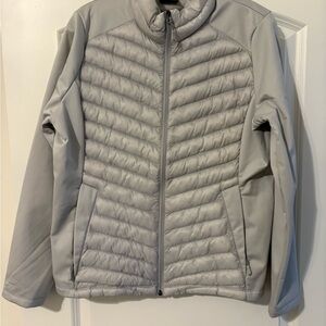 32 Degrees Women's Light Gray Puffer Jacket